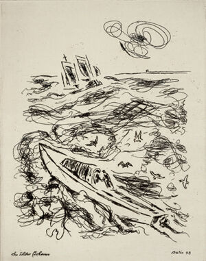 Etching on paper