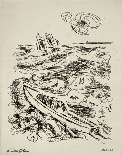 Etching on paper