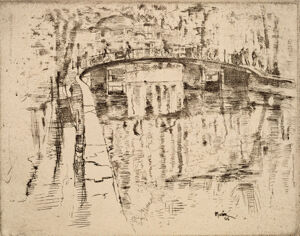 Etching on paper