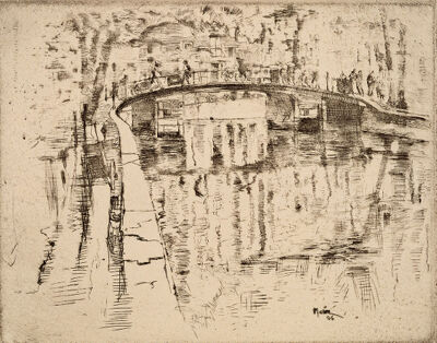 Etching on paper