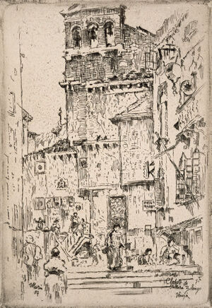 Etching on paper