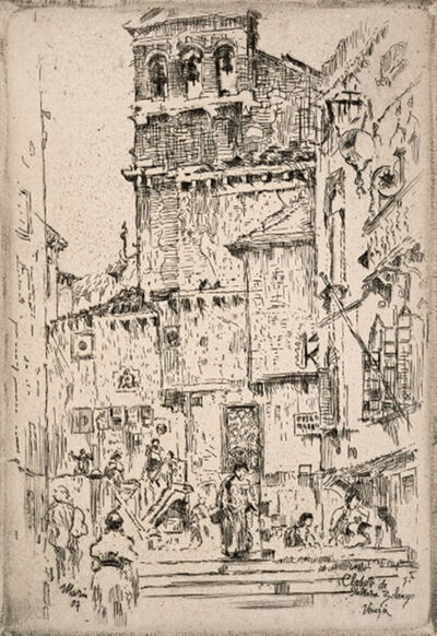 Etching on paper