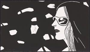 Linocut on paper