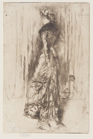 Etching and drypoint in black ink