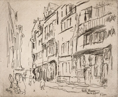Etching on paper