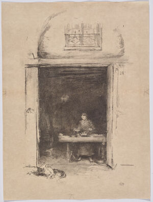 Transfer lithograph on Japanese vellum