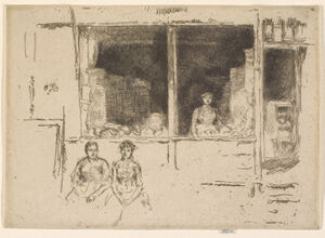 Etching and drypoint in dark brown ink on ivory laid paper; third state (of five)