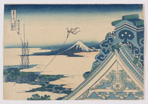 Polychrome woodblock print