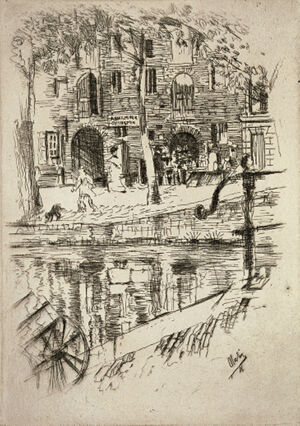 Etching on paper