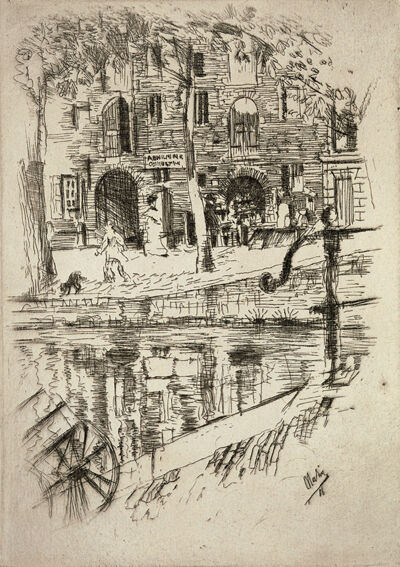 Etching on paper