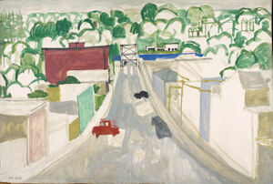 Oil on masonite