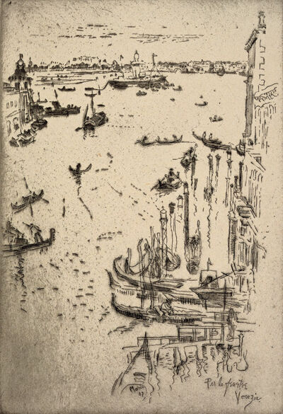 Etching on paper