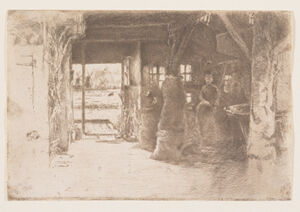 Etching and drypoint in brown ink on ivory laid paper (Sixth (final) state)