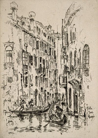 Etching on paper