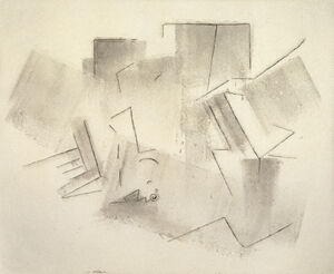 Etching on paper