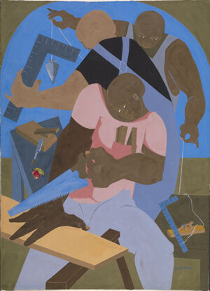 Gouache and tempera on paper