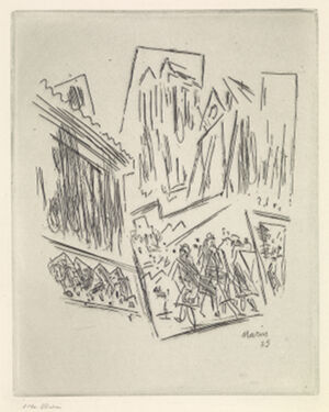 Etching on paper