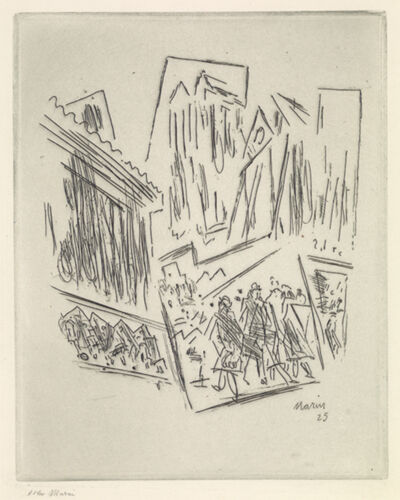 Etching on paper