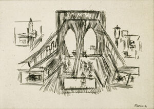 Etching on paper