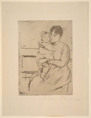 soft-ground and etching (only state) on fine laid paper