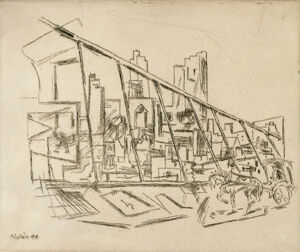 Etching on paper