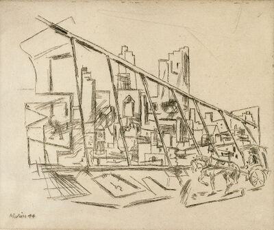 Etching on paper