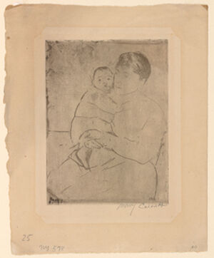 soft-ground, etching and aquatint with netting texture (intermediate between 1st and 2nd State) on laid paper