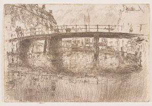 Etching and drypoint in dark brown ink on ivory laid paper