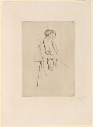 Drypoint, with a few soft-ground lines (3rd State) on wove paper