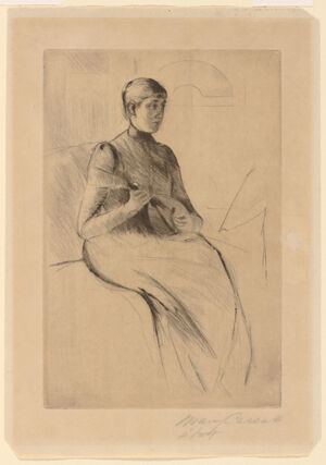 Drypoint (5th State) on paper