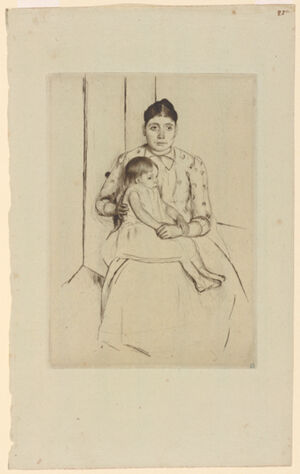 Drypoint (Final State) on laid paper