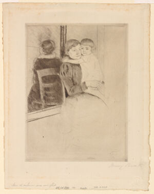 Drypoint (6th State) on laid paper