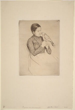 Drypoint (5th State) on laid paper