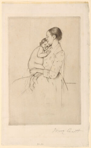 Drypoint (5th State) on laid paper