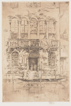 Etching and drypoint in brown black ink on ivory laid paper state 