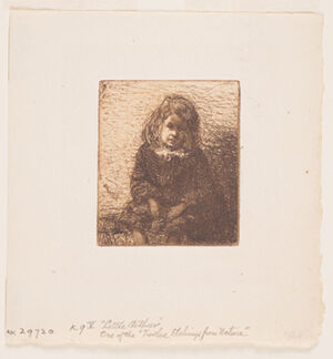 Etching in brown ink on ivory laid paper, fourth (final) state