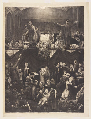 Lithograph on paper, first state