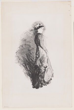 Lithograph in black ink on ivory wove paper, first state (of two)