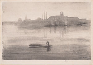 Lithotint in black ink on ivory wove paper (first state, of two)