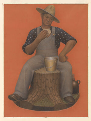 Colored pencil, wax crayon, and pencil on paper