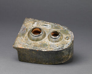 Earthenware with green glaze