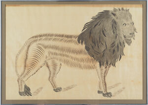 Pen and ink with wash on paper