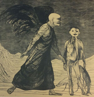 Wood engraving on wood