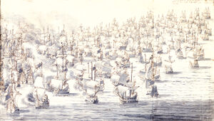 Sepia ink, gray wash on paper