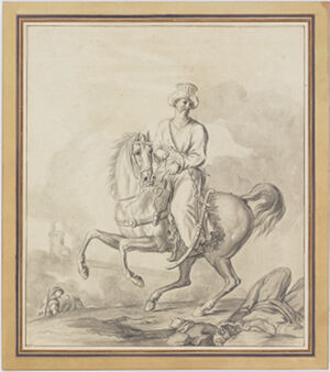 Ink and wash on paper