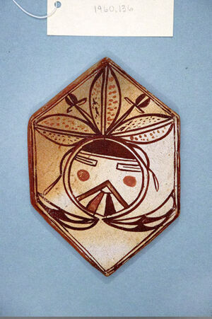 Mineral paint on clay