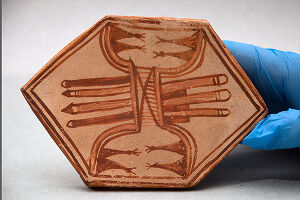 Mineral paint on clay