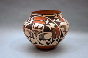 paint including red mineral paint on clay