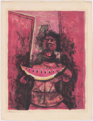 Color lithograph on paper