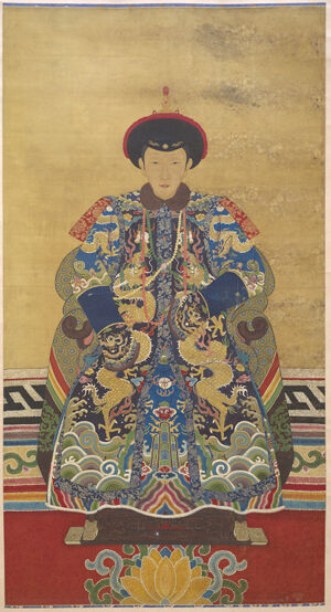 Ink and colors on silk